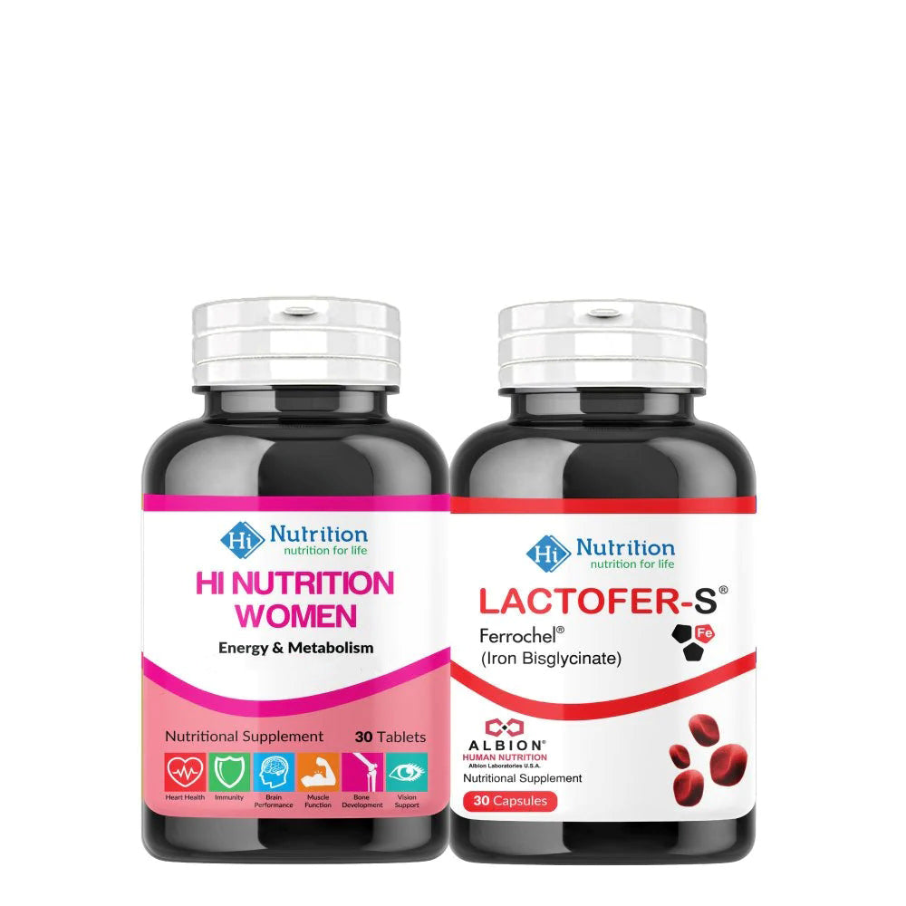 Iron and Vitality Essentials Bundle for Women HI NUTRITION