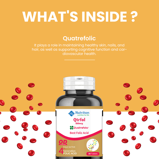 Qtrfol – The Powerful Supplement for Enhanced Blood Health and Comprehensive Wellness HI NUTRITION
