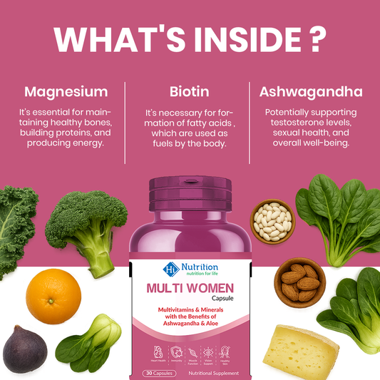 Multi Women - Ultimate Wellness & Vitality Blend with Ashwagandha & Aloe Vera HI NUTRITION