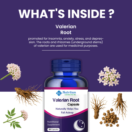 Valerian Root – Natural Herbal Supplement for Restful Sleep HI NUTRITION