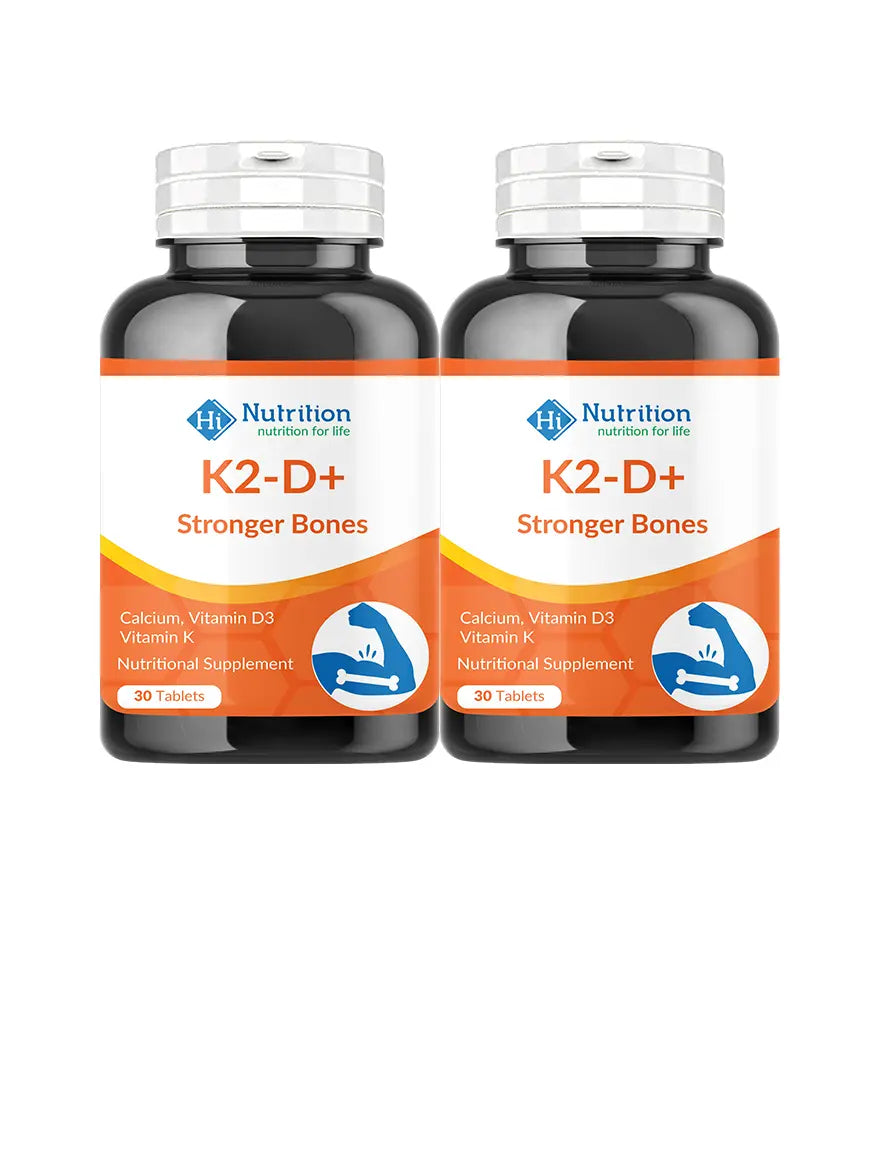 K2-D+ – Boost Bone & Heart Health with Calcium, D3 & K2 HI NUTRITION