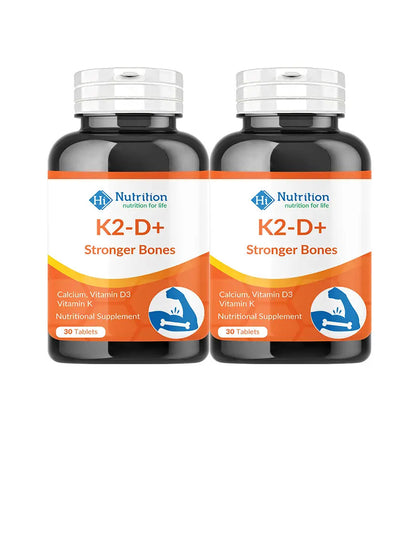 K2-D+ – Boost Bone & Heart Health with Calcium, D3 & K2 HI NUTRITION