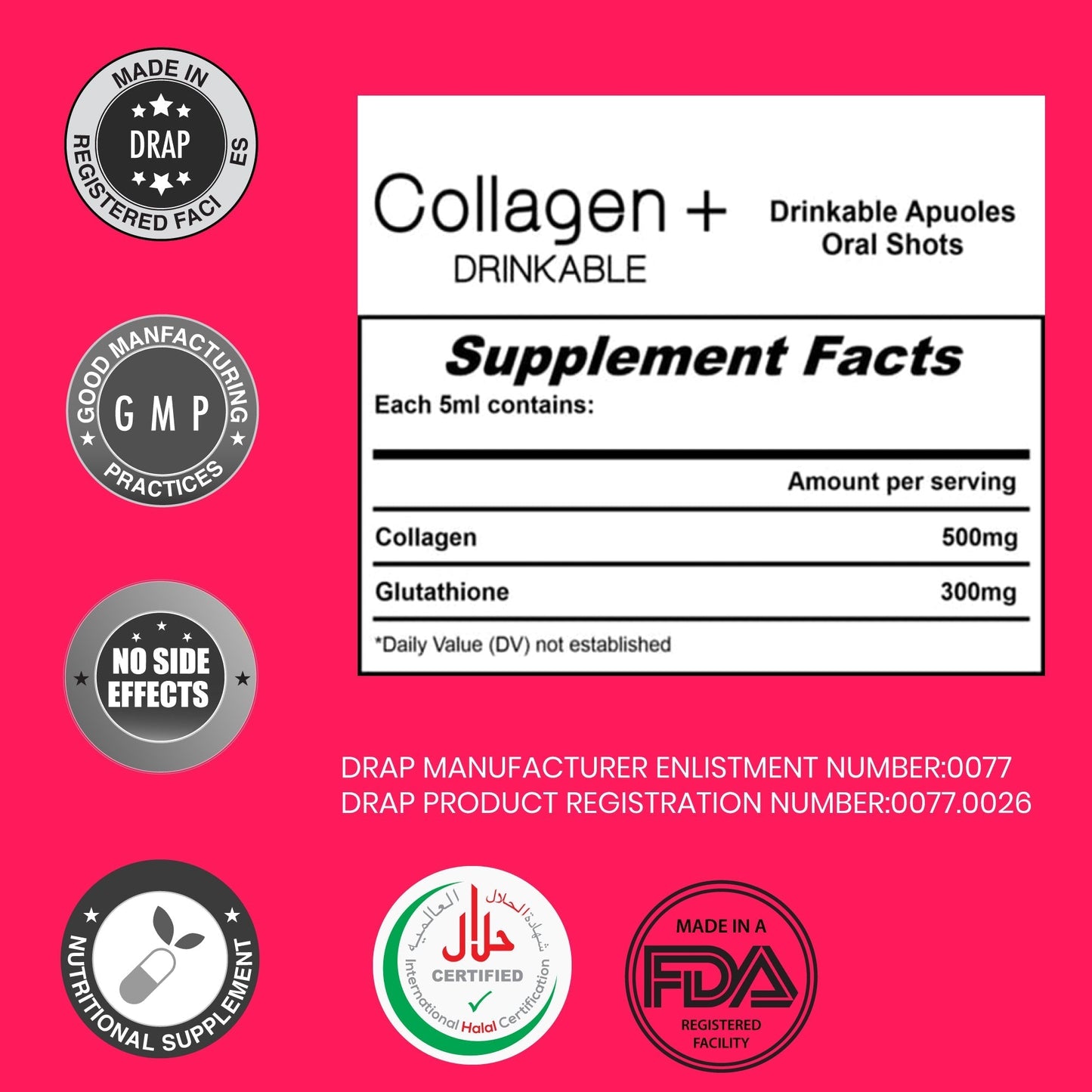 BELA Marine Collagen Drinkable Shots | Boost Skin, Hair & Joint Health HI NUTRITION