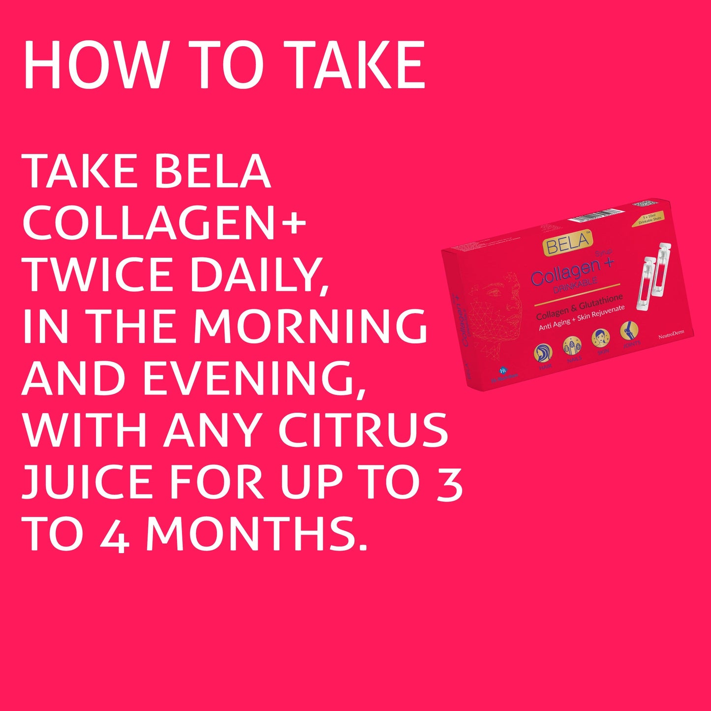 BELA Marine Collagen Drinkable Shots | Boost Skin, Hair & Joint Health HI NUTRITION
