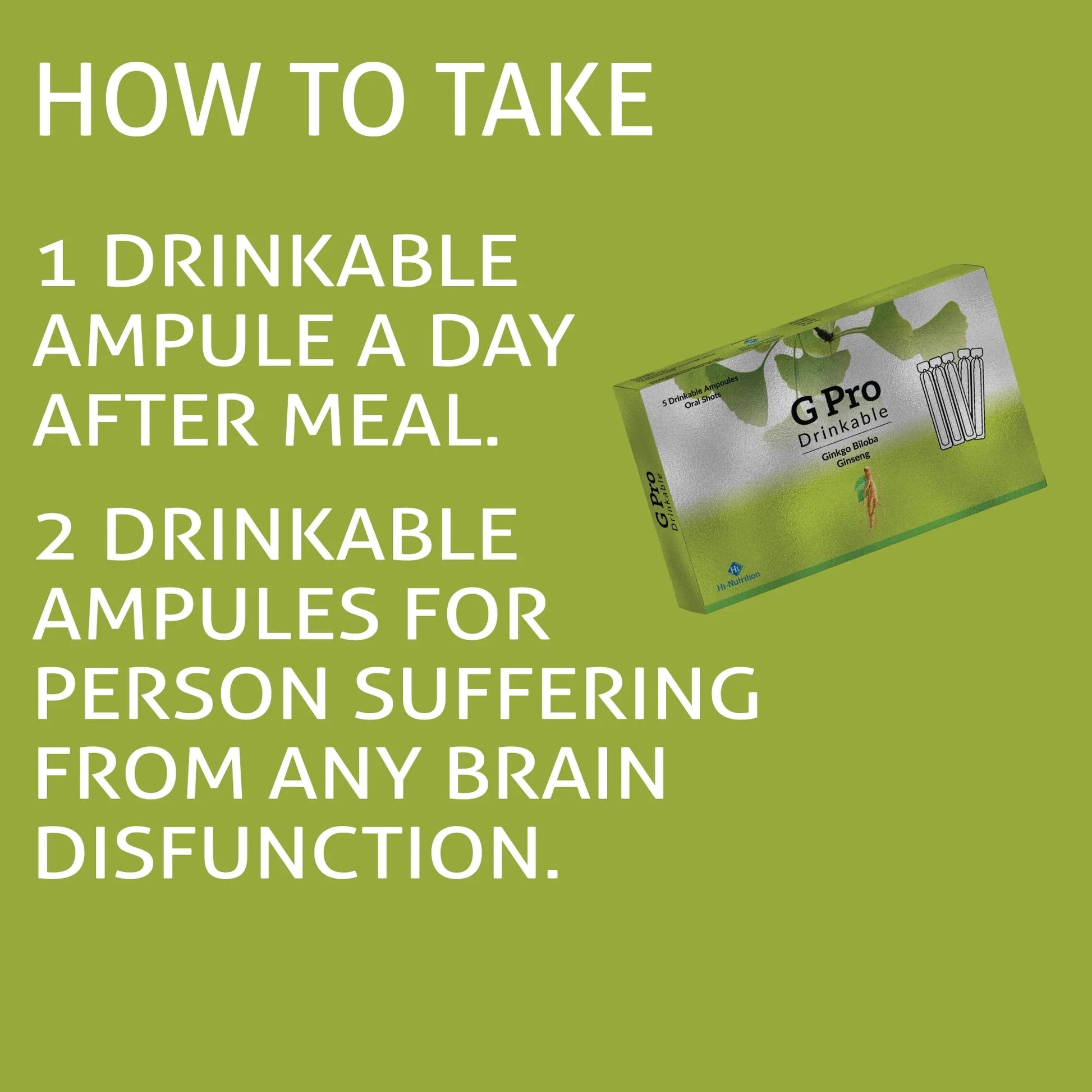 G PRO Drinkable | Enhance Memory & Cognitive Function! HI NUTRITION