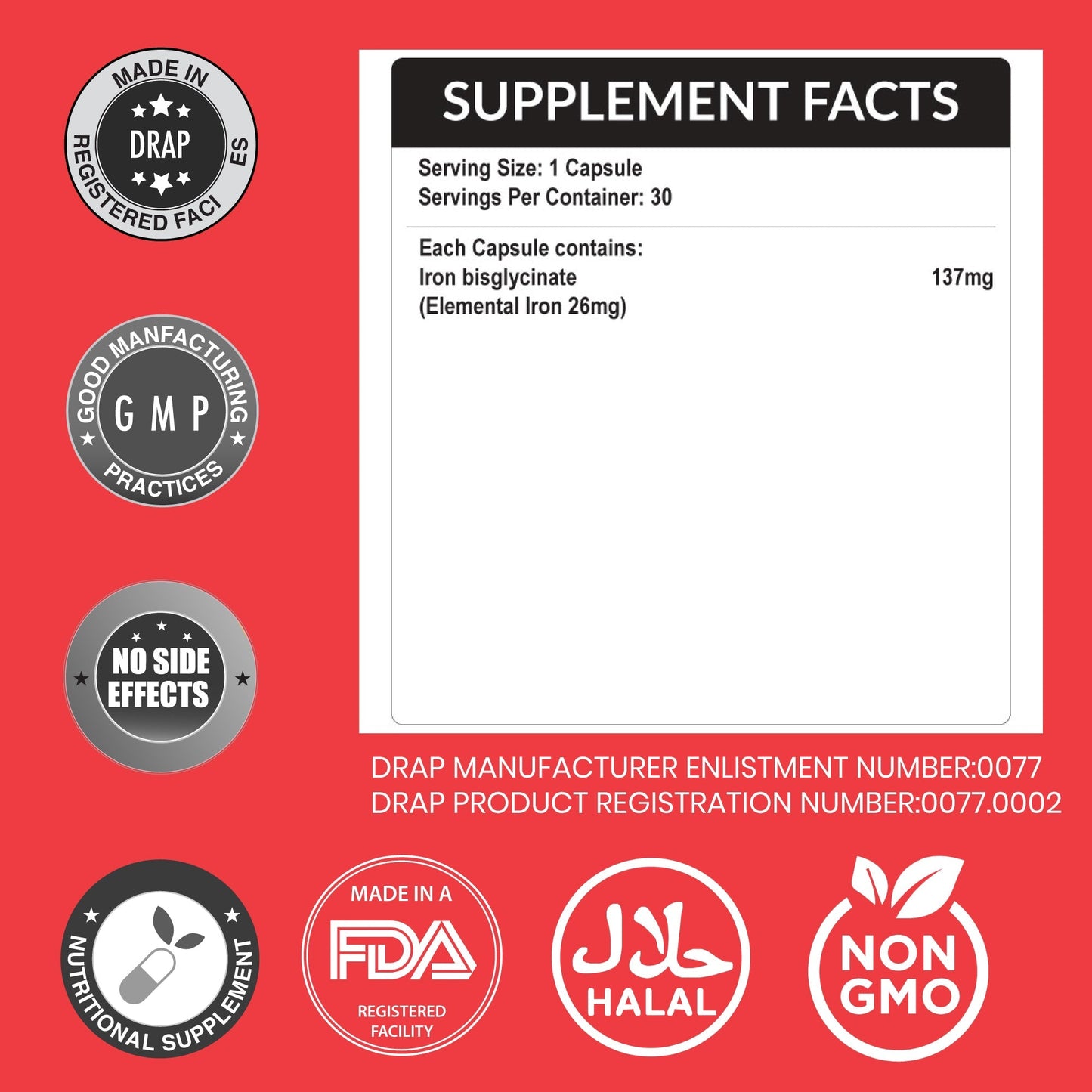 Lactofer-S Capsules – Ultimate Iron Absorption for Energy & Pregnancy Wellness HI NUTRITION