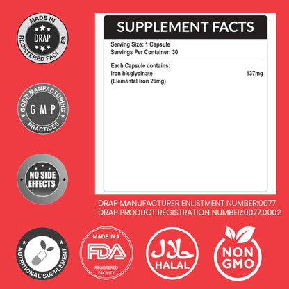 Lactofer-S Capsules – Ultimate Iron Absorption for Energy & Pregnancy Wellness HI NUTRITION