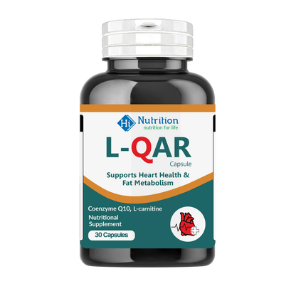 L-QAR – Boost Energy & Heart Health with Coenzyme Q10 & L-Carnitine HI NUTRITION