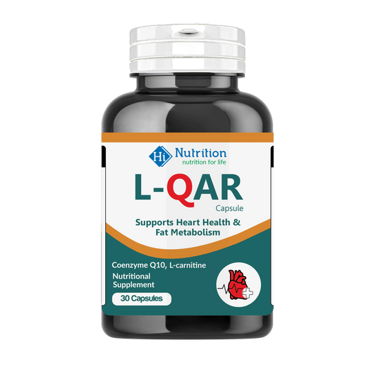 L-QAR – Boost Energy & Heart Health with Coenzyme Q10 & L-Carnitine HI NUTRITION