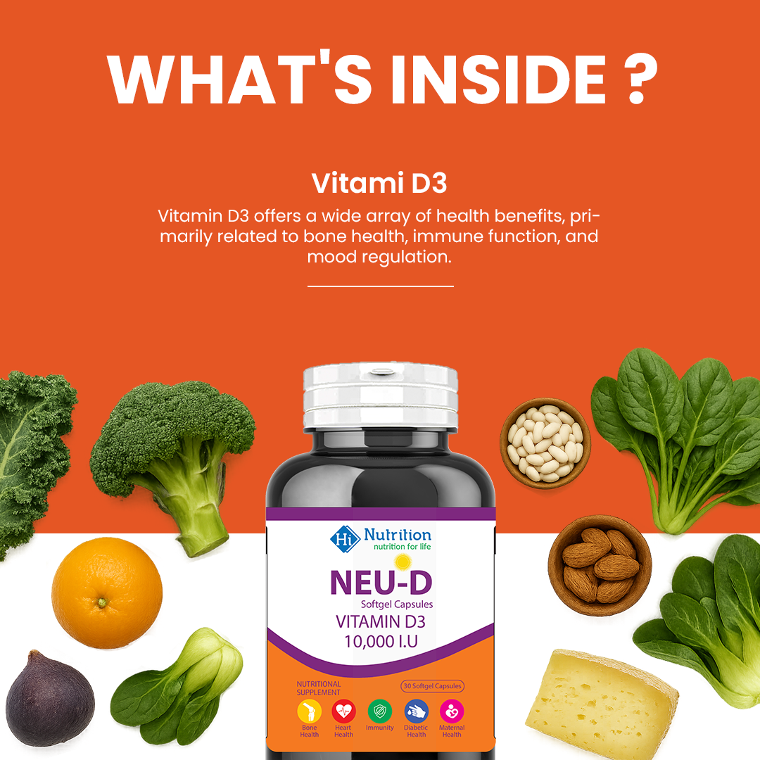 Neu D 10000 IU – Ultra Strength Vitamin D3 Softgels