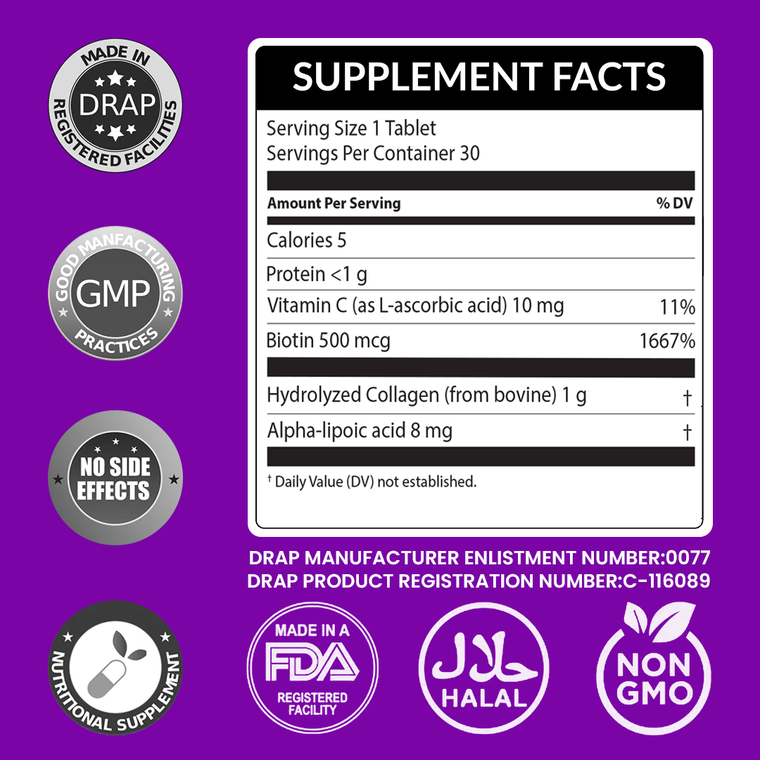 Collagen+ Biotin | Achieve Shiny Hairs & Nails! HI NUTRITION
