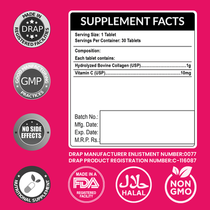 Collagen+ Vitamin C | Reveal Your Youthful Glow! HI NUTRITION