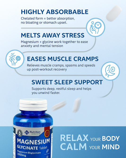 Magnesium Bisglycinate - 1000mg HI NUTRITION