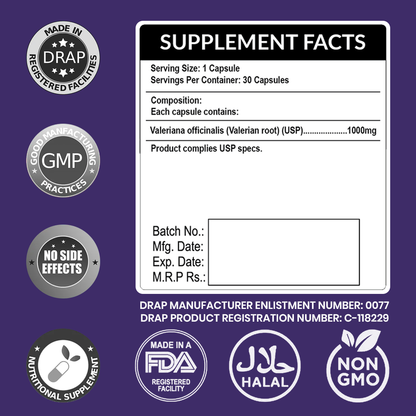 Valerian Root – Natural Herbal Supplement for Restful Sleep HI NUTRITION